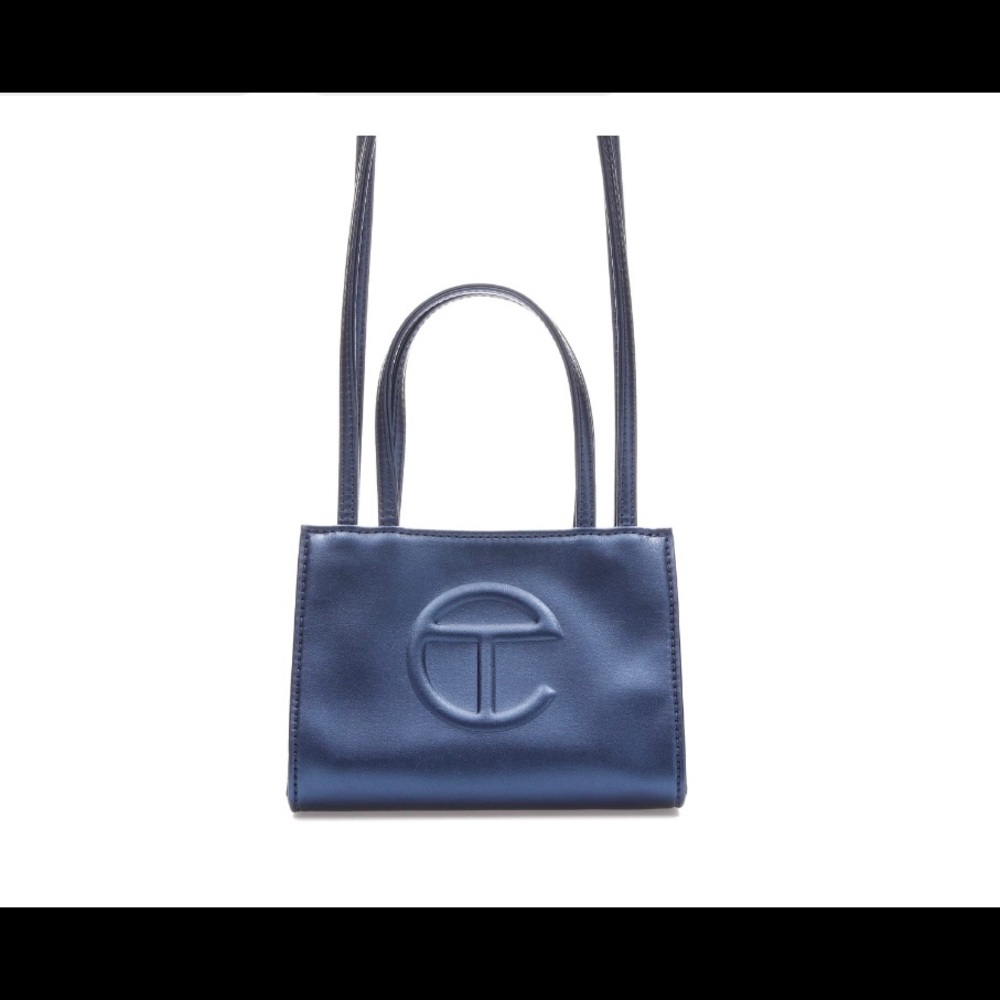 Small Cobalt Telfar Shopping Bag
